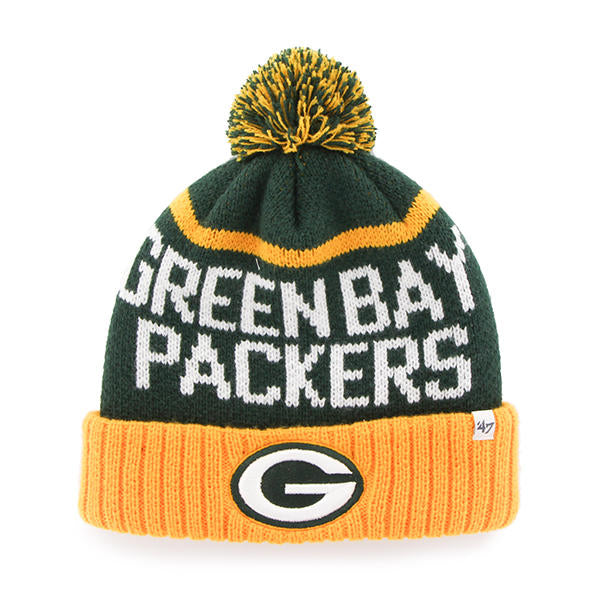 Green Bay Packers - Dark Green Linesman Cuff Knit with Pom Beanie, 47 Brand