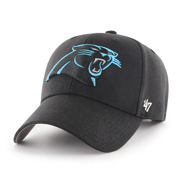 Carolina Panthers - Black MVP Hat, 47 Brand