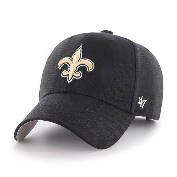 New Orleans Saints - Black MVP Hat, 47 Brand