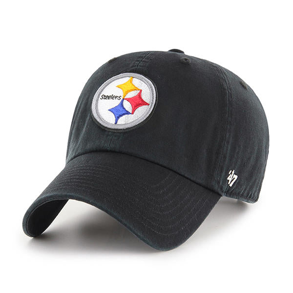 Pittsburgh Steelers - Black Clean Up Hat, 47 Brand