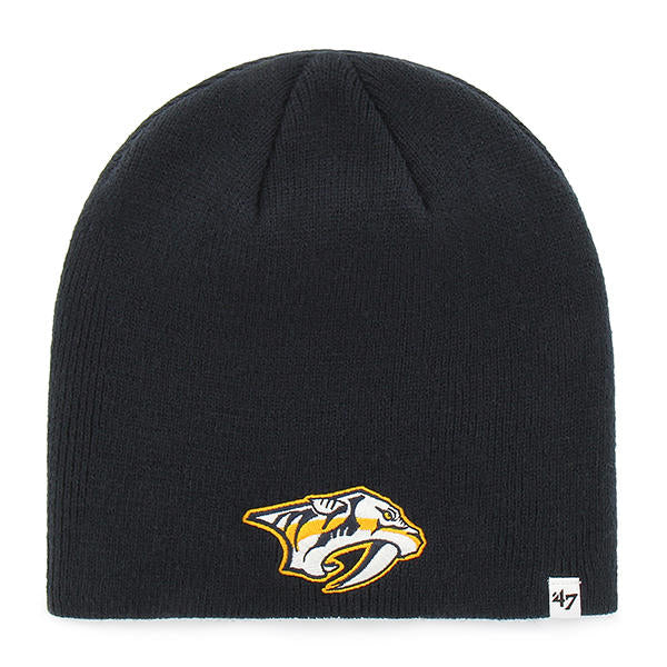 Nashville Predators - Navy Uncuffed Knit Beanie, 47 Brand