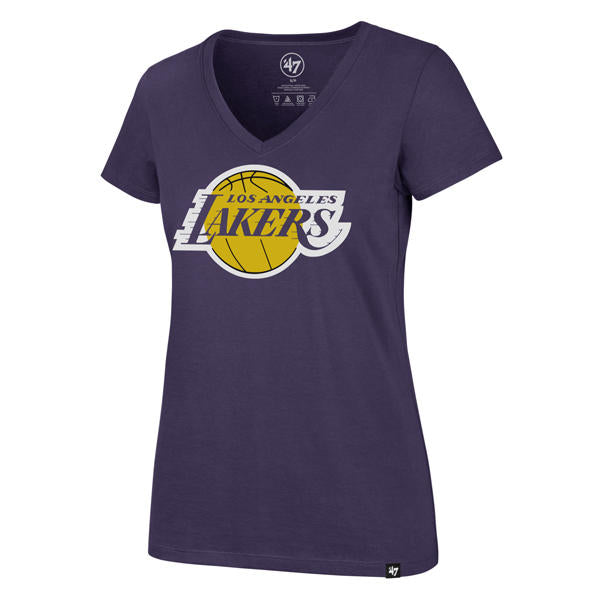 Los Angeles Lakers Women's V-Neck T-Shirt - Purple