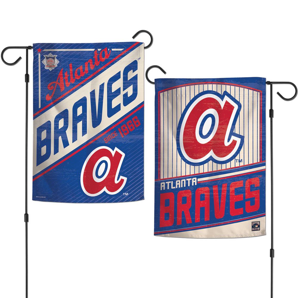 Atlanta Braves - Cooperstown Double-Sided 12.5" x 18" Garden Flags