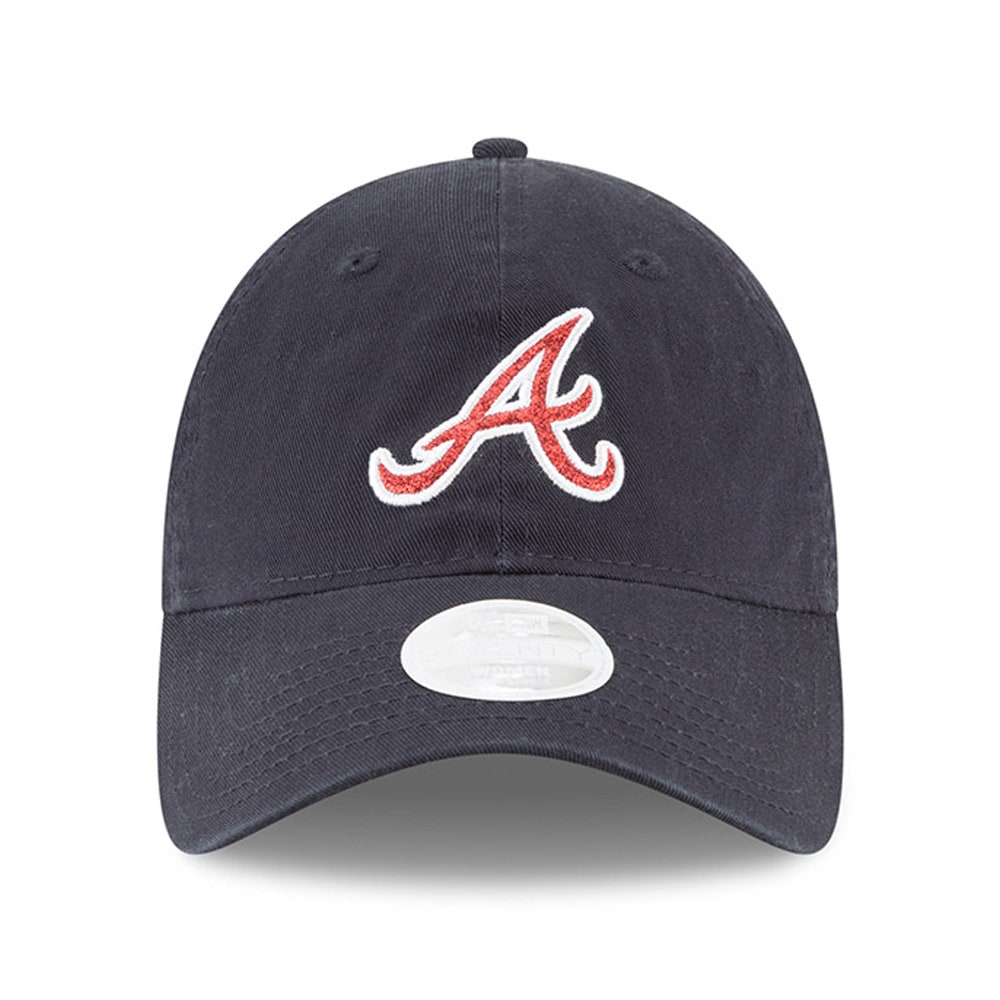 Atlanta Braves - Women's Team Glisten 9Twenty Adjustable Hat, New Era