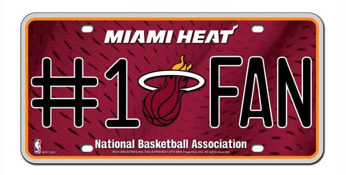 Miami Heat - #1 Fan License Plate