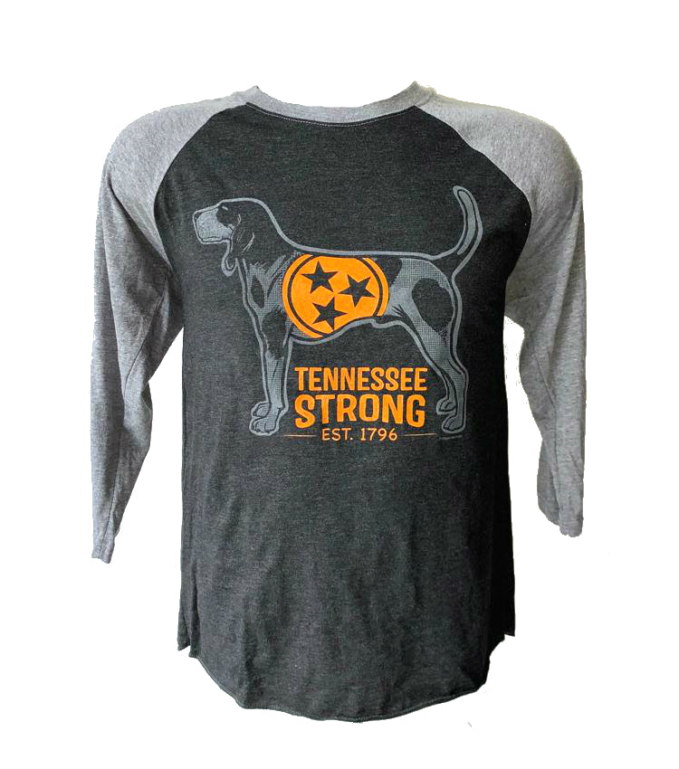Tennessee Strong 3/4 Long Sleeve Flag Dog Shirt