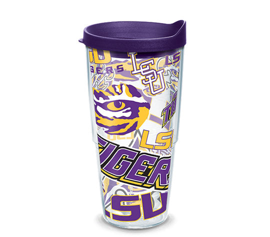 LSU Tigers - All Over Wrap Plastic Tumbler