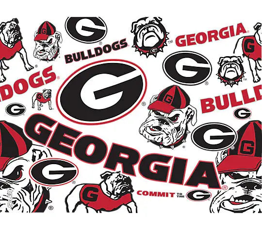 Georgia Bulldogs - All Over Plastic Tumbler
