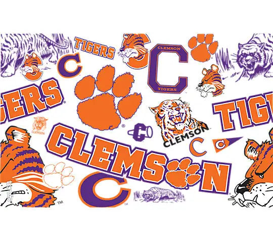 Clemson Tigers - All Over Plastic Tumbler