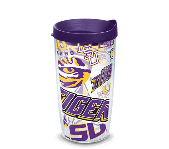 LSU Tigers - All Over Wrap Plastic Tumbler