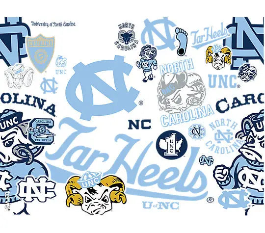 North Carolina Tar Heels - All Over Plastic Tumbler