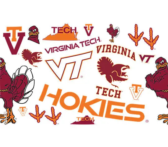 Virginia Tech Hokies - All Over Plastic Tumbler