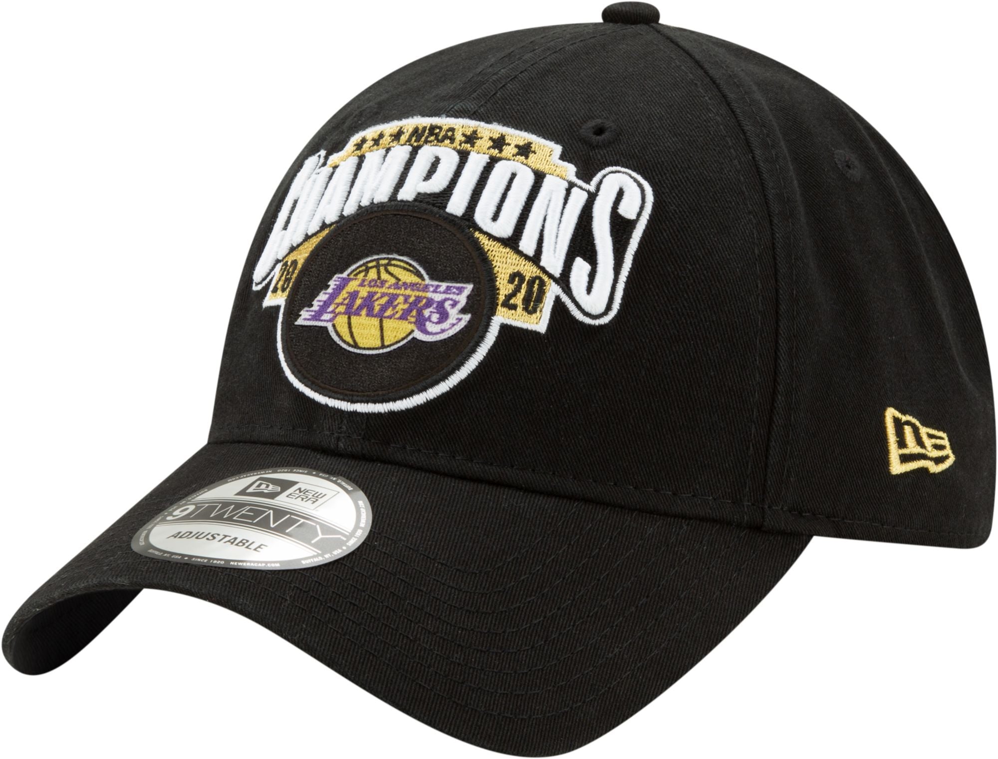 Los Angeles Lakers - 2020 NBA Champions Locker Room 9Twenty Adjustable Hat, New Era