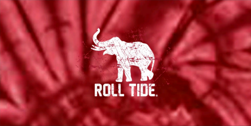 Alabama Crimson Tie - Dye Rammer Jammer T-Shirt