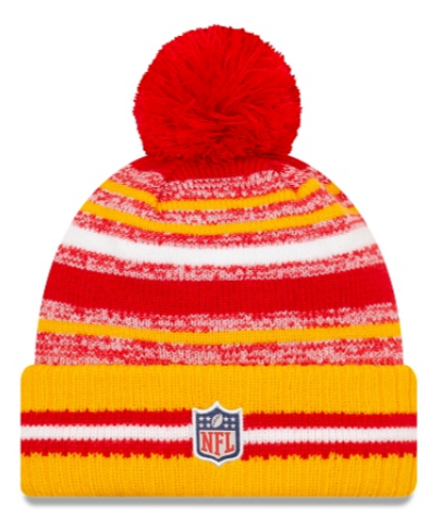 Kansas City Chiefs - One Size Cozy Cable Beanie with Pom, New Era