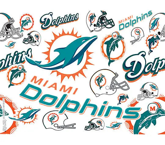 Miami Dolphins - All Over Plastic Tumbler