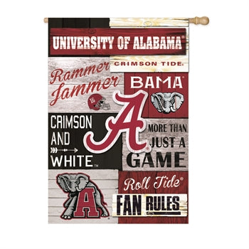 Alabama Crimson Tide - Fan Rules House Flag