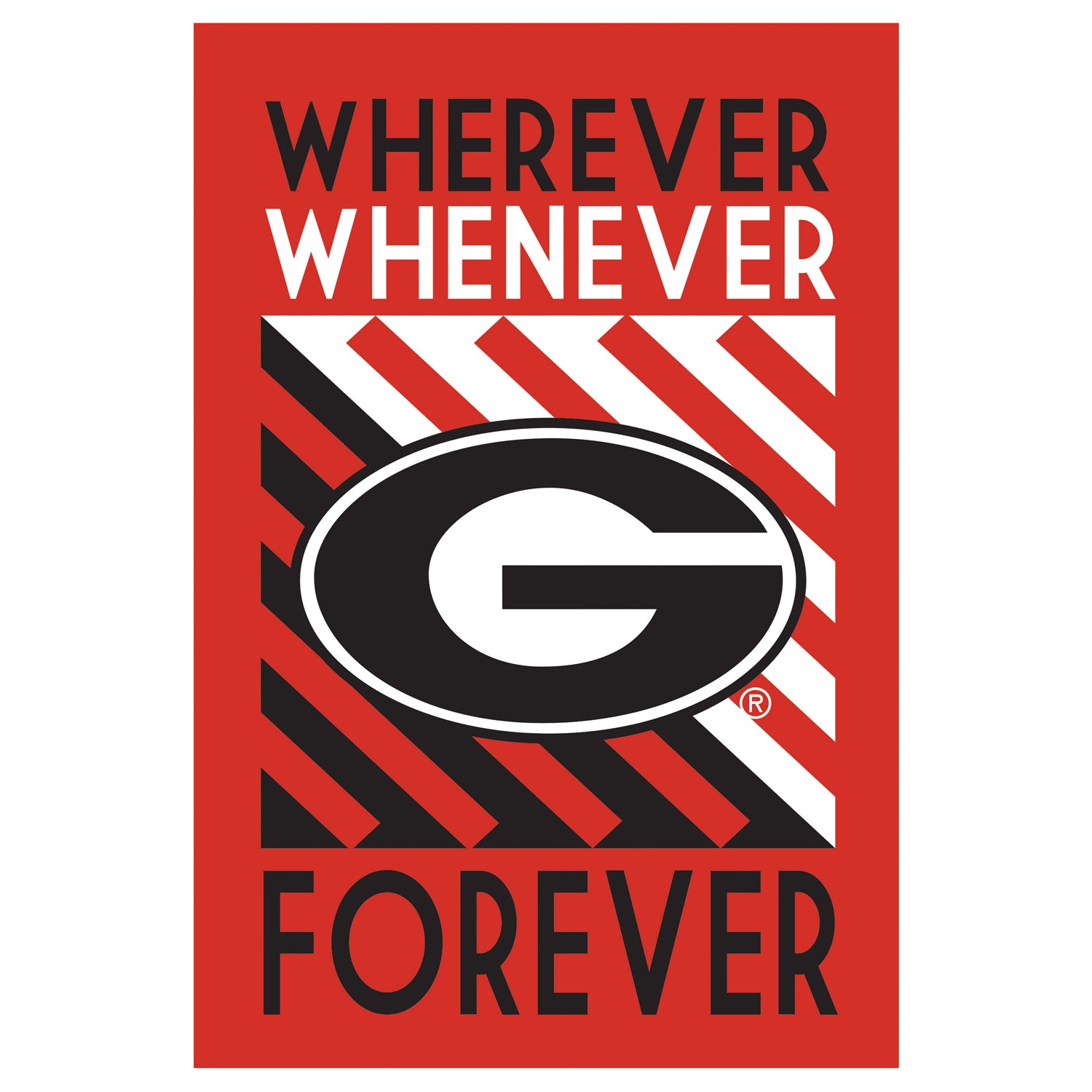 Georgia Bulldogs - WWF Fan Reg 28'' x 44'' House Flag