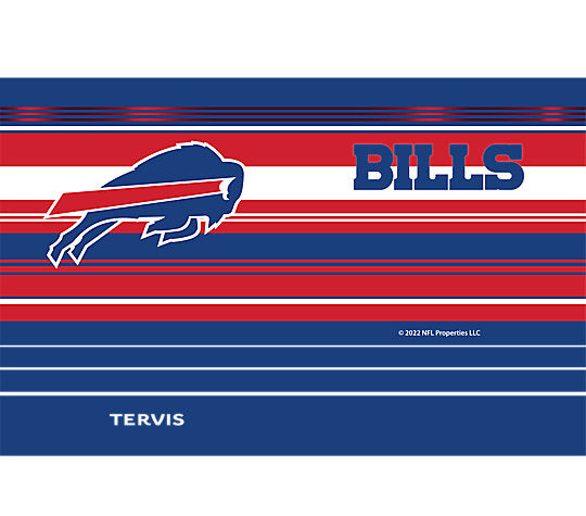 Buffalo Bills - NFL Hype Stripes Stainless Steel Tumbler