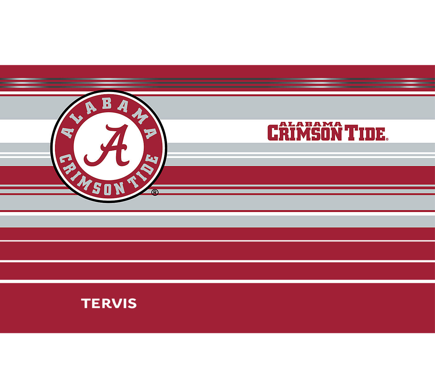 Alabama Crimson Tide - Hype Stripes Stainless Steel Tumbler