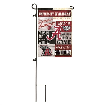 Alabama Crimson Tide - Fan Rules Garden Flag