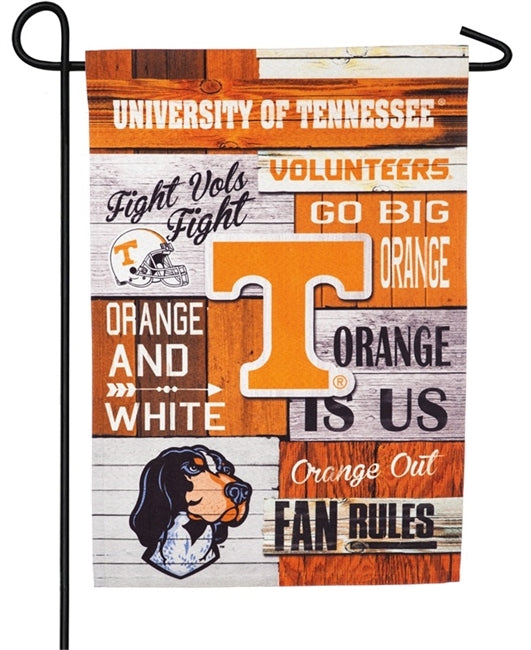 Tennessee Volunteers - Fan Rules Garden Flag