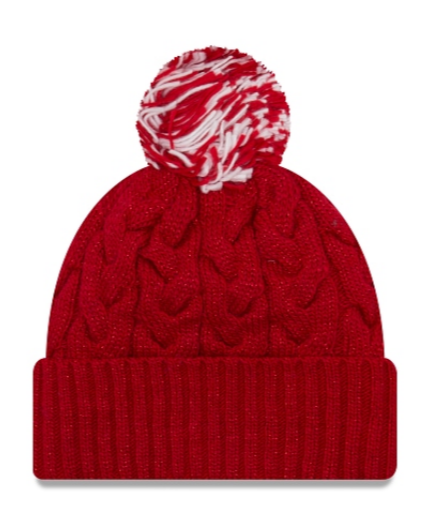 Tampa Bay Buccaneers - One Size Cozy Cable Beanie with Pom, New Era