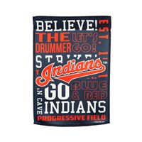 Cleveland Indians - Fan Rules ES Garden Flag