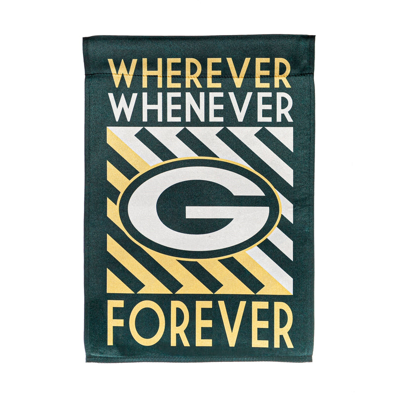 Green Bay Packers - Wherever Whenever Forever Fan Outdoor Garden Flag