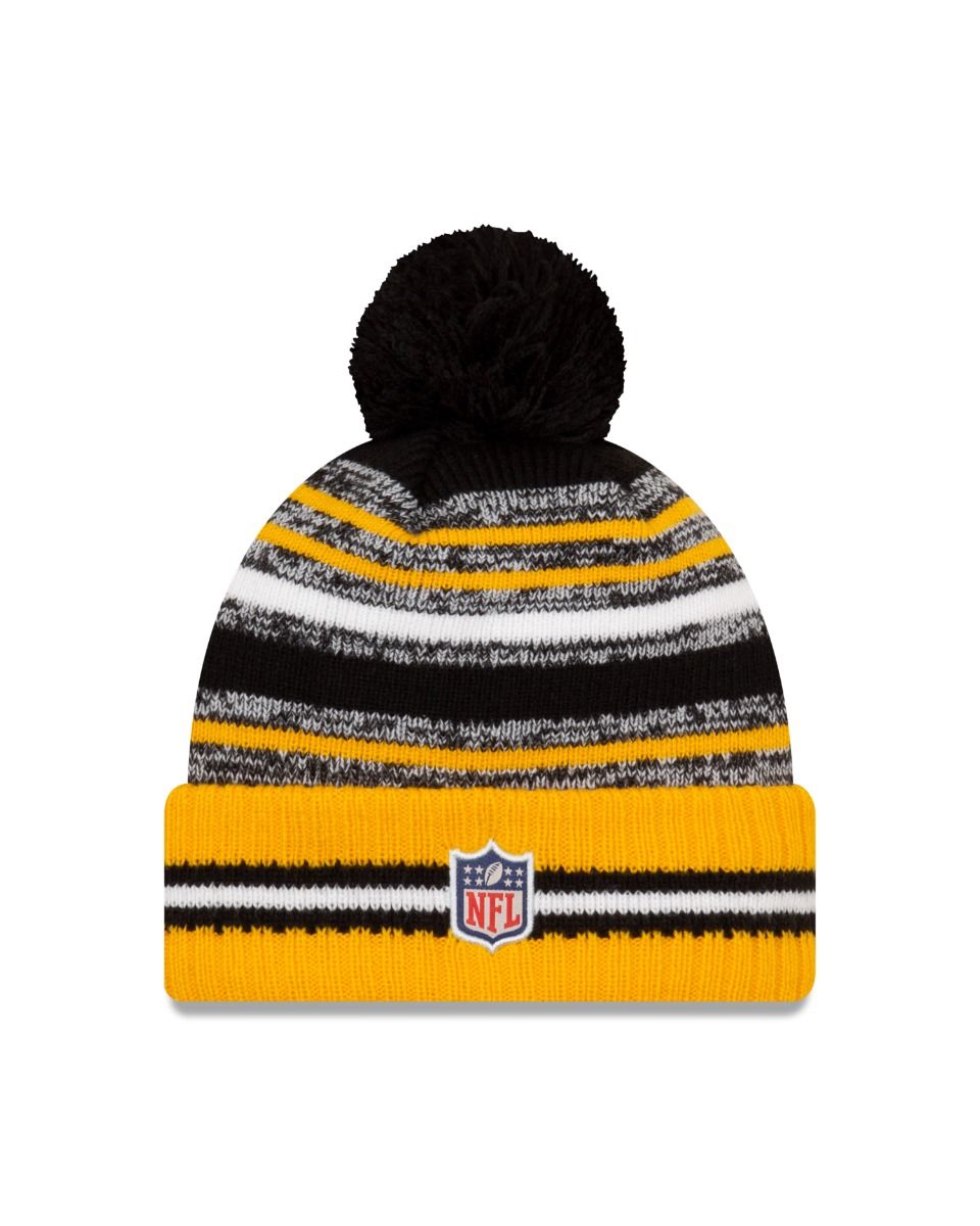 Pittsburgh Steelers - Home Knit Beanie with Pom, New Era