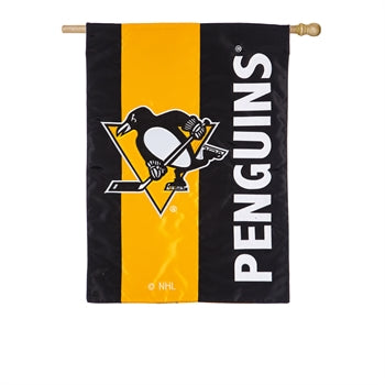 Pittsburgh Penguins - Striped House Flag