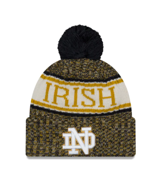 Notre Dame Fighting Irish - One Size Sport Knit Beanie with Pom, New Era