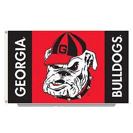 Georgia Bulldogs Mascot 3x5 House Flag