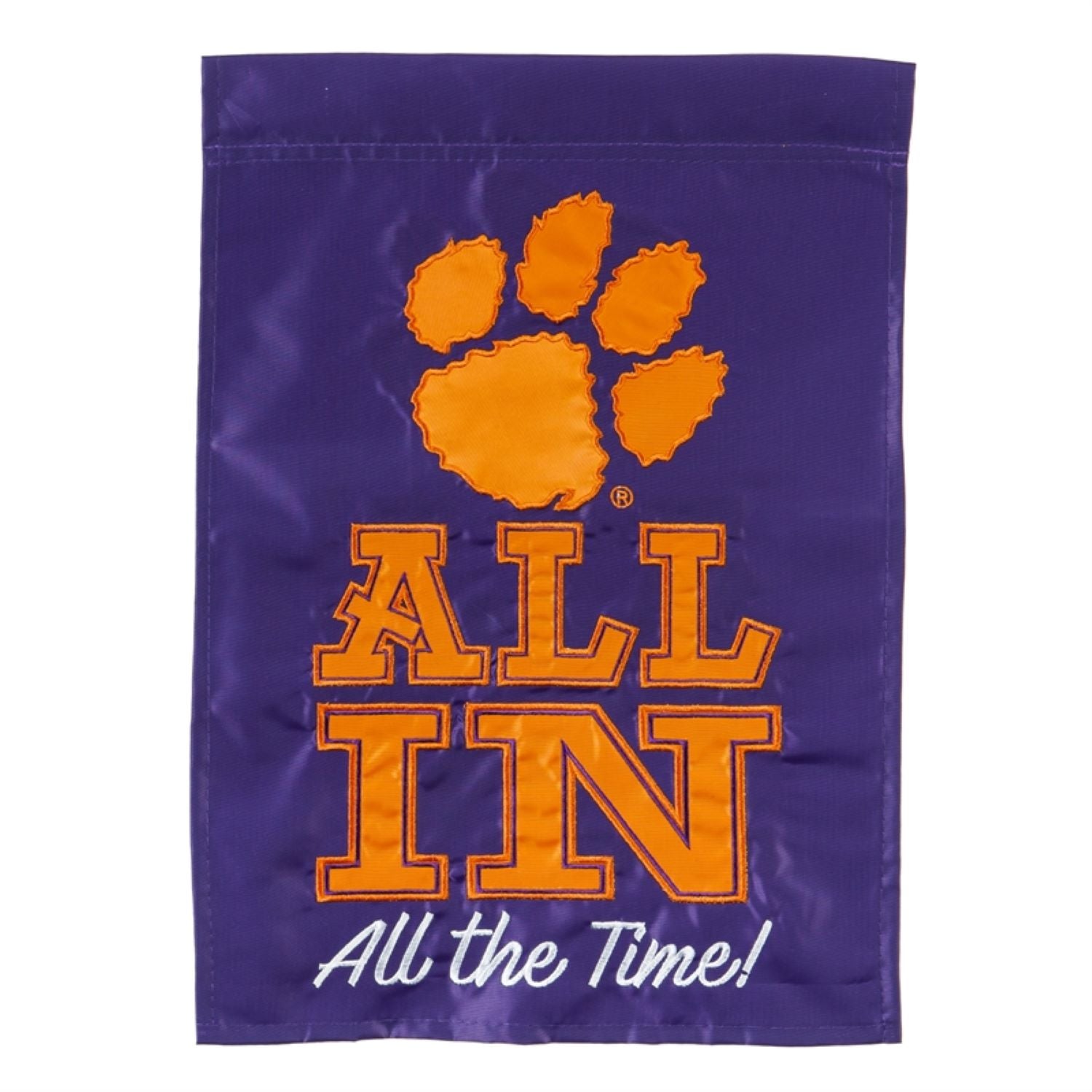 Clemson Tigers - All in Applique Garden Flag