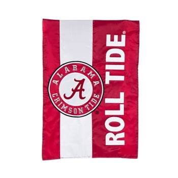 Alabama Crimson Tide Striped Garden Flag