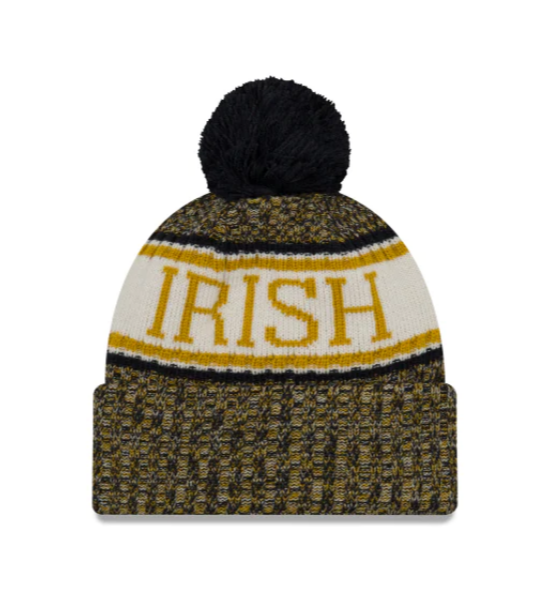 Notre Dame Fighting Irish - One Size Sport Knit Beanie with Pom, New Era