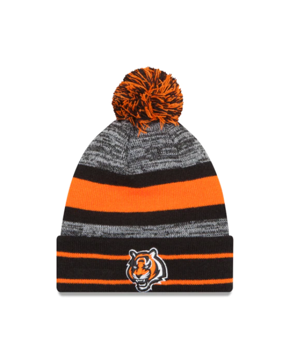 Cincinnati Bengals - One Size Sport Knit Beanie with Pom, New Era