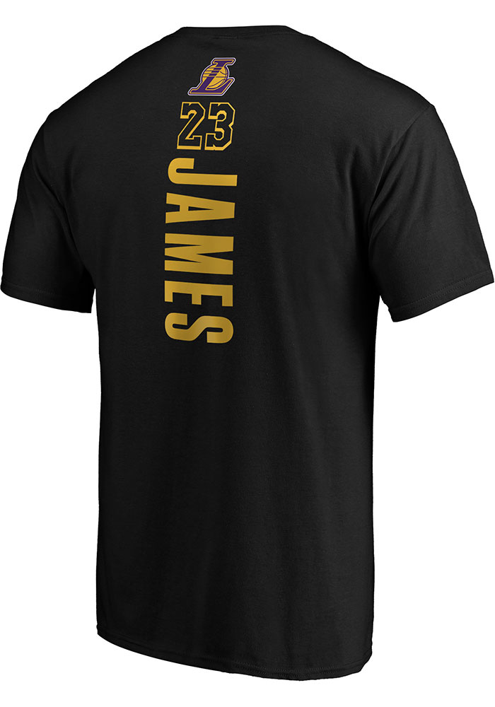 Los Angeles Lakers - Player Lebron #23 Black T-Shirt