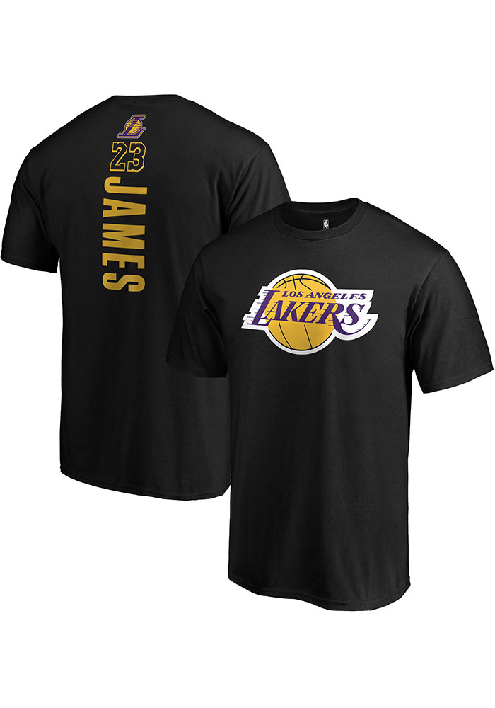 Los Angeles Lakers - Player Lebron #23 Black T-Shirt