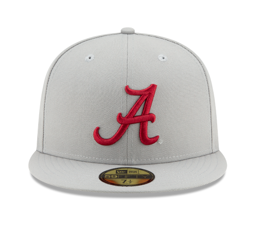 Alabama Crimson Tide - 59Fifty Snapback Grey Hat, New Era