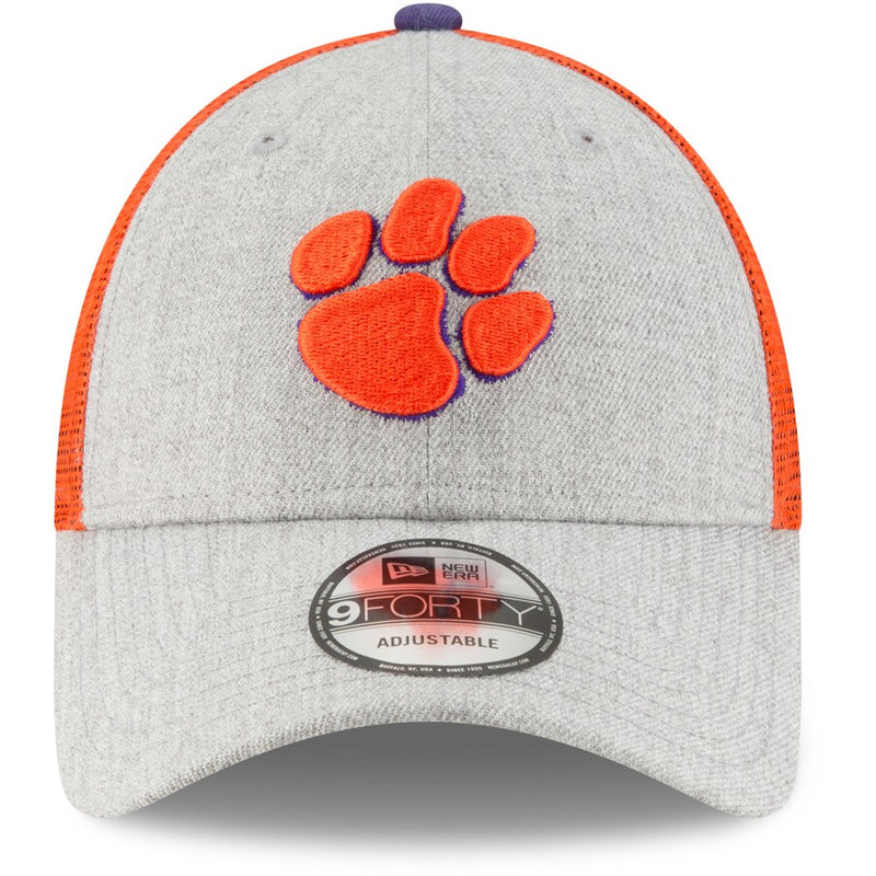 Clemson Tigers Heather Turn 9FORTY Adjustable Snapback Hat