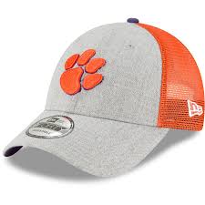 Clemson Tigers Heather Turn 9FORTY Adjustable Snapback Hat