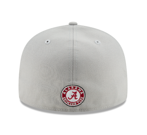 Alabama Crimson Tide - 59Fifty Snapback Grey Hat, New Era