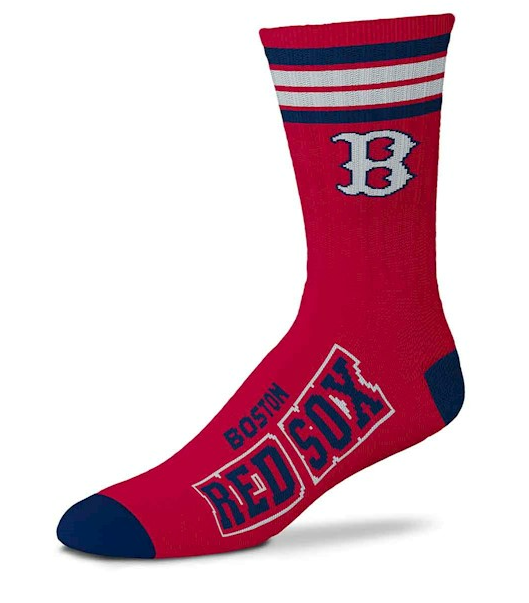 Boston Red Sox - 4 Stripe Deuce Crew Socks