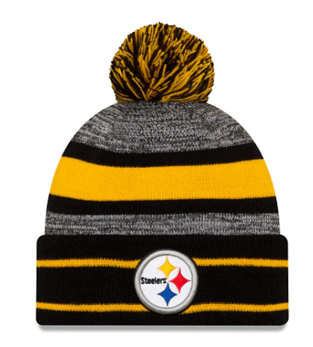 Pittsburgh Steelers - One Size Cozy Cable Beanie with Pom, New Era