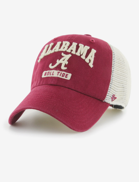 Alabama Crimson Tide - Morgantown Clean Up Hat, 47 Brand