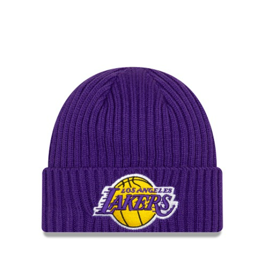 Los Angeles Lakers - One Size Classic Knit Beanie, New Era