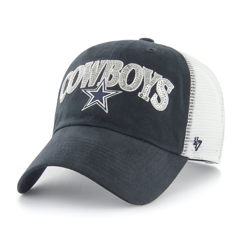 Dallas Cowboys - Brand Women's Sparkaloosa Clean Up Adjustable Hat, 47 Brand