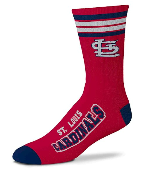 St. Louis Cardinals - 4 Stripe Deuce Crew Socks