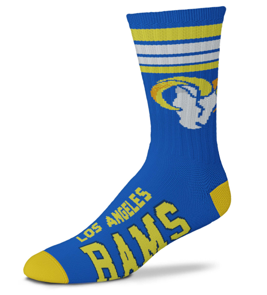 Los Angeles Rams - 4 Stripe Deuce Crew Socks